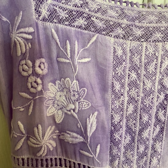 Ryan lavender dress love shack fancy size 0 - Picture 6 of 7